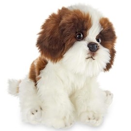 Bearington Collection Bentley The Shih Tzu Stuffed Animal, 13 Inches Stuffed Dog