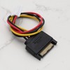 VGOL 3Pcs 20cm 4 Pin Floppy to 15 Pin SATA
