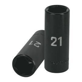 Truper D-7321-ML, Dado largo de impacto 6 puntas mm, 21 mm, cuadro 1/2"