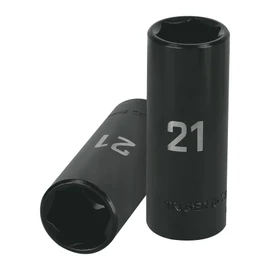 Truper D-7321-ML, Dado largo de impacto 6 puntas mm, 21 mm, cuadro 1/2"