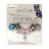 Darice Mix & Mingle Glass Metal Lined Beads and Charms