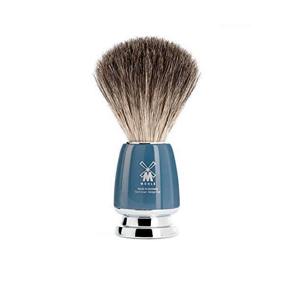 MÜHLE Pure Badger Shaving Brush (Petrol Blue)