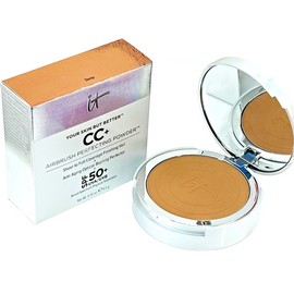 IT Cosmetics CC+  Airbrush Perfecting Powder SPF 50+ - 0.33fl oz  #DEEP  - NIB