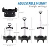 Backpack Trolley, Wheeled Cart Aluminum Alloy, Folding Trolley Cart for