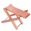 IRIN Wooden Foot Stool Footrest Rest with Carrying Bag for