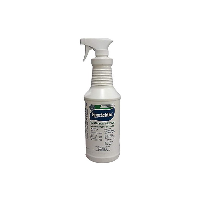 Sporicidin 32oz Pump Spray Bottle Disinfectant Solution Fresh Scent