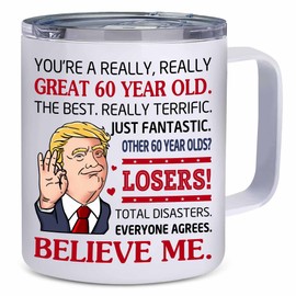 NAHOTICQ 60th Birthday Gifts - 60th Mug - 1965 Birthday Gift - 60th Birthday Decorations For Men Women - 60 Years Old Gifts - Birthday Gifts For Grandma, Grandpa - Turning 60 Gifts For Men Women