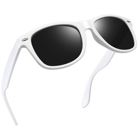 Joopin Trendy Square Sunglasses Oversized Sun Glasses Polarized UV Protection Fashion White Shades for Men Women Shady Rays