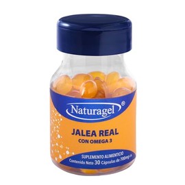 Jalea Real  Jalea Real con Omega 3  30 Capsulas SoftGels  Suplemento Natural para Energia y Bienestar  Naturagel                                      
