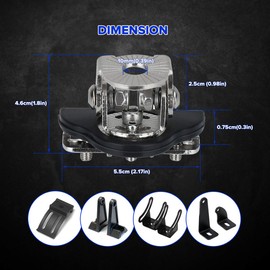 Universal LED Light Bar Mounting Brackets A Pillar Hood Work Light Clamp Holder Mount 304 Stainless Steel for Car Offroad Jeep Truck SUV 4x4 2PCS