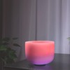 TOPFUND 432Hz Pink Purple F Note Crystal Singing Bowl Heart