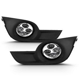 ACANII - For 2013-2015 Nissan Altima Sedan 4 Quad LED DRL Fog Lights Driving Bumper Lamps w/Switch Assembly Left+Right