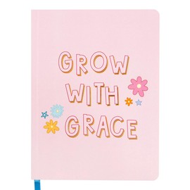 Callie Danielle Grow With Grace Soft Flex Perfect Bound Journal for Women, 6x8 Inches Notebook Journal for Note Taking, Cute Travel Journals for Writing, 192 Lined Pages with Ribbon Page Marker