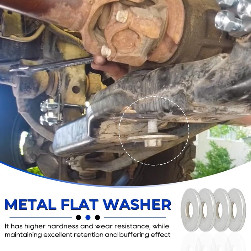 AUTOVIC Polyurethane Front Differential Side Mount Bushings Set Kit for