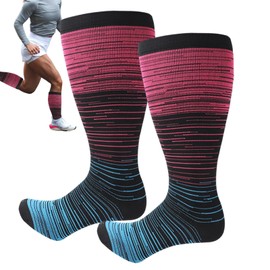 Compression Socks for Women Wide Calf | Extra Wide Calf Stockings | Plus Size Compression Socks Extra Wide Calf Compression Socks for Swelling for Women Men