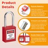 MroMax Lockout Tagout Locks, Loto Locks Keyed Alike – Nylon