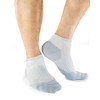 Tommie Copper Men's Performance Compression Ankle Socks, White, 12-14.5