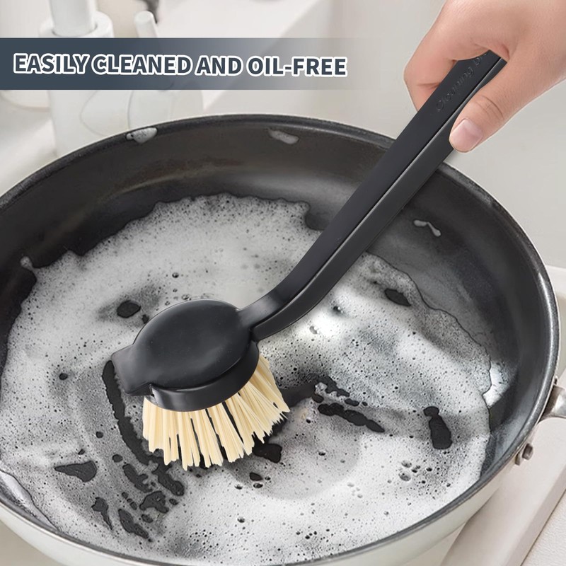 Ziyonix Washing Up Brush Black – High-Quality Dish Brush Set,