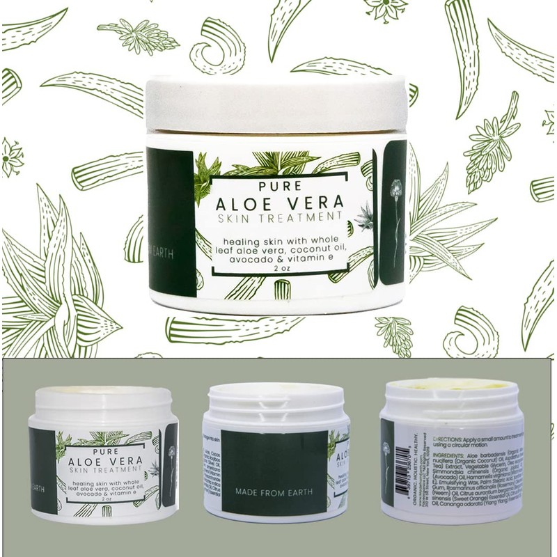 Made from Earth Pure Aloe Vera Treatment with Organic Coconut,