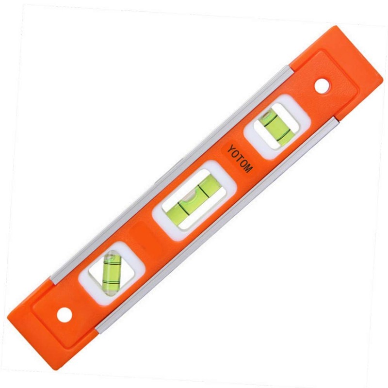 2pcs 9 inch Aluminum-Sided Magnetic Torpedo Level, Box Level Spirit