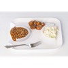Food Cubby Plate Divider Clear 2 pack