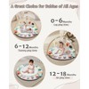 Suihuooo Baby Play Mat Activity Gym,6 Developmental Zones Tummy Time