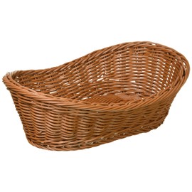 Yamasita Craft 59195000 Resin Hand Woven Boat Basket Type 30, Brown