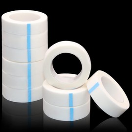 Eyelash Tape Lift Tape Lash Extension Micropore Medical Tape for Eyelash Extensions,Eyelash Extension Lash Eyelash Lift Tape Eyelash Makeup Tools (10 Rolls 0.5inch×9m)