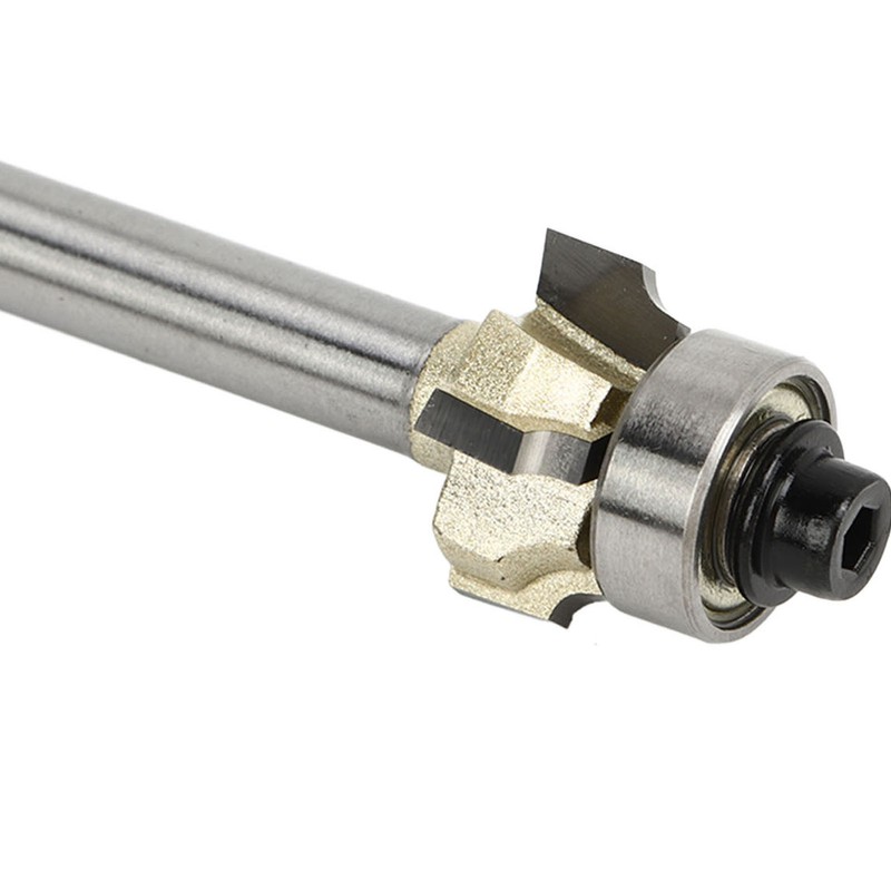 1/4in Shank Architectural Router Bit 4 Flute Round Corner Molding
