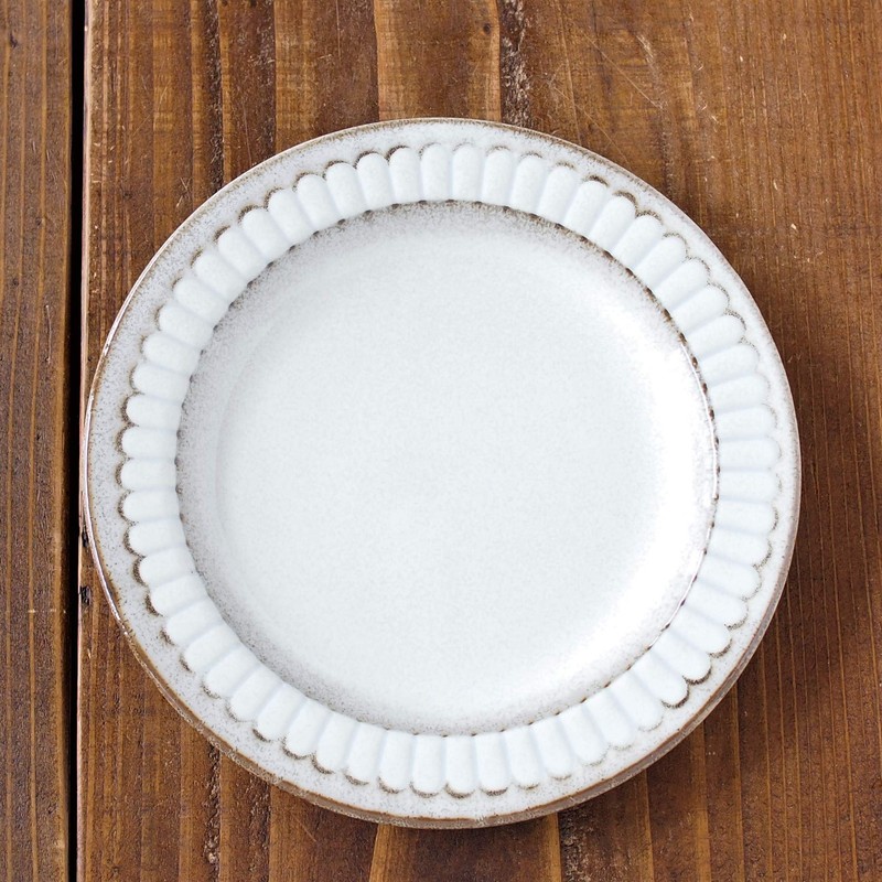 Minorutouki Medium Plate, Pot Mu, Diameter 6.3 inches (16 cm),