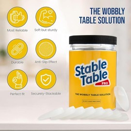 Mesa Estable – Cuñas Transparentes Para Patas De Mesa De Restaurante, Niveladores De Muebles De Alta Calidad, Mejoras Para El Hogar, Niveladores De Br