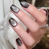 Nail Tips, Handmade Nail Tips, Short, Catza, Set of 24,