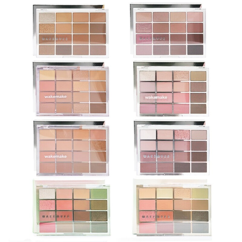Wakemake Soft Blurring Eye Palette 16 Colors 14g / 웨이크메이크