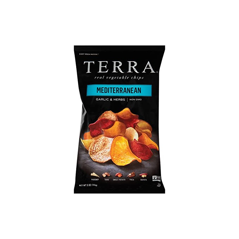 Terra Vegetable Chips, Mediterranean Garlic & Herbs Real Vegetable Chips,