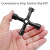 4-Way Multi-Functional Utilities Key, 2 Pcs Zinc Alloy Meter Box