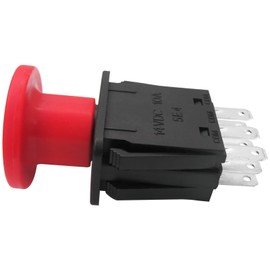 WELURE 8 Terminals 10 AMP Clutch PTO Switch Replacement 4174684, 500016 Fit for Dixie Chopper 2017 Stryker, SZT Pro Series, Xcaliber, Zee 2, ZT Pro 3172EFI - Red