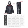INPAKO Waterproof Rain Suit for Men Women, Lightweight Packable Hooded