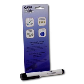 Minder 2 in 1 Forged Bank Note Cash Detector Pen with Integrated UV Light - Ideal for detecting counterfeit paper and polymer currency (1)