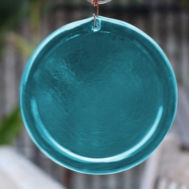 4-Inch Etched Snowflake Bentley Number 2 Suncatcher In Aqua from our Celestial Collection - Made In the USA. A Great Gift For Anyone. Colorful Suncatchers Bring a Room or View To Life.