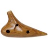Kikutani 12-Hole Bamboo Ocarina Wood Alto C Pouch Included KOC-AC