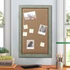 SOFE Linen Bulletin Board 18 X 29 Inches Wood Frame,