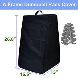 SHTCSZBA Dumbbell Rack Cover, Dumbbell Weight Rack Dust Cover, A-Frame Dumbbell Rack Cover, Dustproof Waterproof Anti-Scratch Cover for Home Gym Dumbbell Rack, Compact A Home Fitness Rack Cover