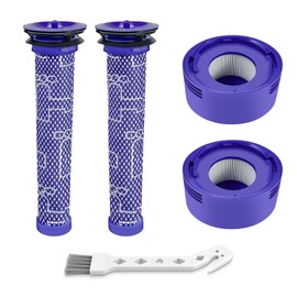 4 Pack Vacuum Filter Replacement Kit for V7, V8 Animal and V8 Absolute Cordless Vacuum, 2 Pre Filter, 2 Post Filter, Replaces Part # 965661-01 & 967478-01