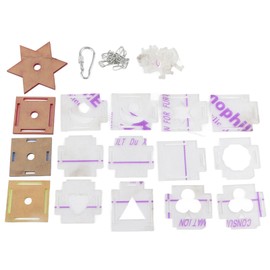 Acrylic Hexagram Multilayer Bird Biting Feeding Food Bowl Parrots Foraging Toy Pet Supplies Accessory