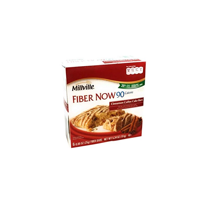 Millville Fiber Now Cinnamon Coffe Cake Bars