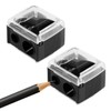 Pack of 2 Sharpeners, Thick and Thin Pencils, Kajal Sharpener,