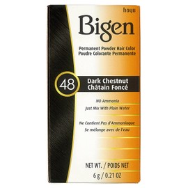 Bigen Permanent Powder Hair Color 48 Dark Chestnut 1 ea (Pack of 7)