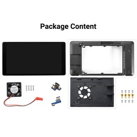 waveshare 5.5inch Capacitive Touch AMOLED Display Compatoble with Raspberry Pi 4B Comes with Protection Case 1080×1920 Resolution HDMI Toughened Glass Panel