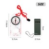 1 Multifunctional Outdoor Compass with Lanyard, 1 Survival Whistle, Map