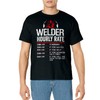 Welder Hourly Rate Funny Welding Metal Worker Pipeliner Men T-Shirt